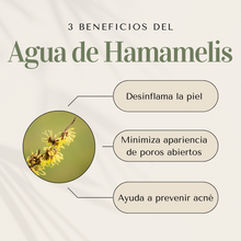Cargar imagen en el visor de la galería, Spray Tónico Facial con Witch Hazel- con Ácido Hialurónico, Agua de Hamamelis y Aloe Vera, Vegano - Piel Mixta, Grasa o Tendencia a Acné - 100 ml…