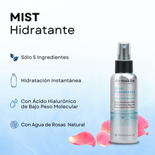 Cargar imagen en el visor de la galería, Spray Tónico Facial Hidratante ANTIEDAD de Agua de Rosas con Ácido Hialurónico