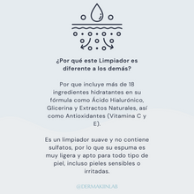 Cargar imagen en el visor de la galería, Limpiador Antiedad Suave Hidratante con Ácido Hialurónico + Vit C y E