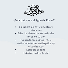Cargar imagen en el visor de la galería, Spray Tónico Facial Hidratante ANTIEDAD de Agua de Rosas con Ácido Hialurónico