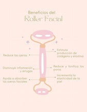 Cargar imagen en el visor de la galería, Roller Masaje Facial Antiedad de Cuarzo Rosa
